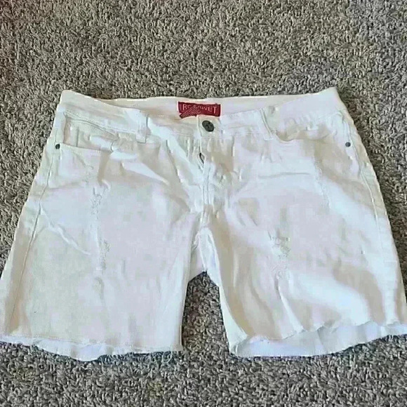 Red Rivet Shorts - Picture 1 of 4